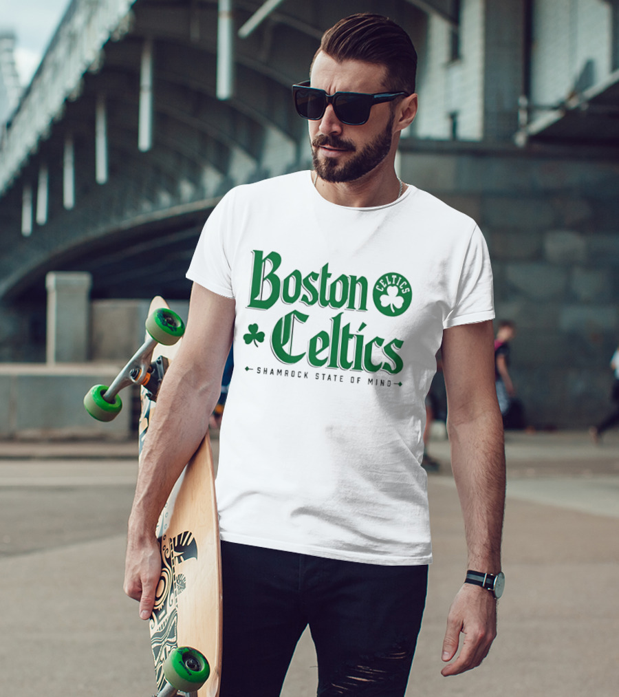Boston Celtics Shamrock State Of Mind St Patrick's Day T-Shirt