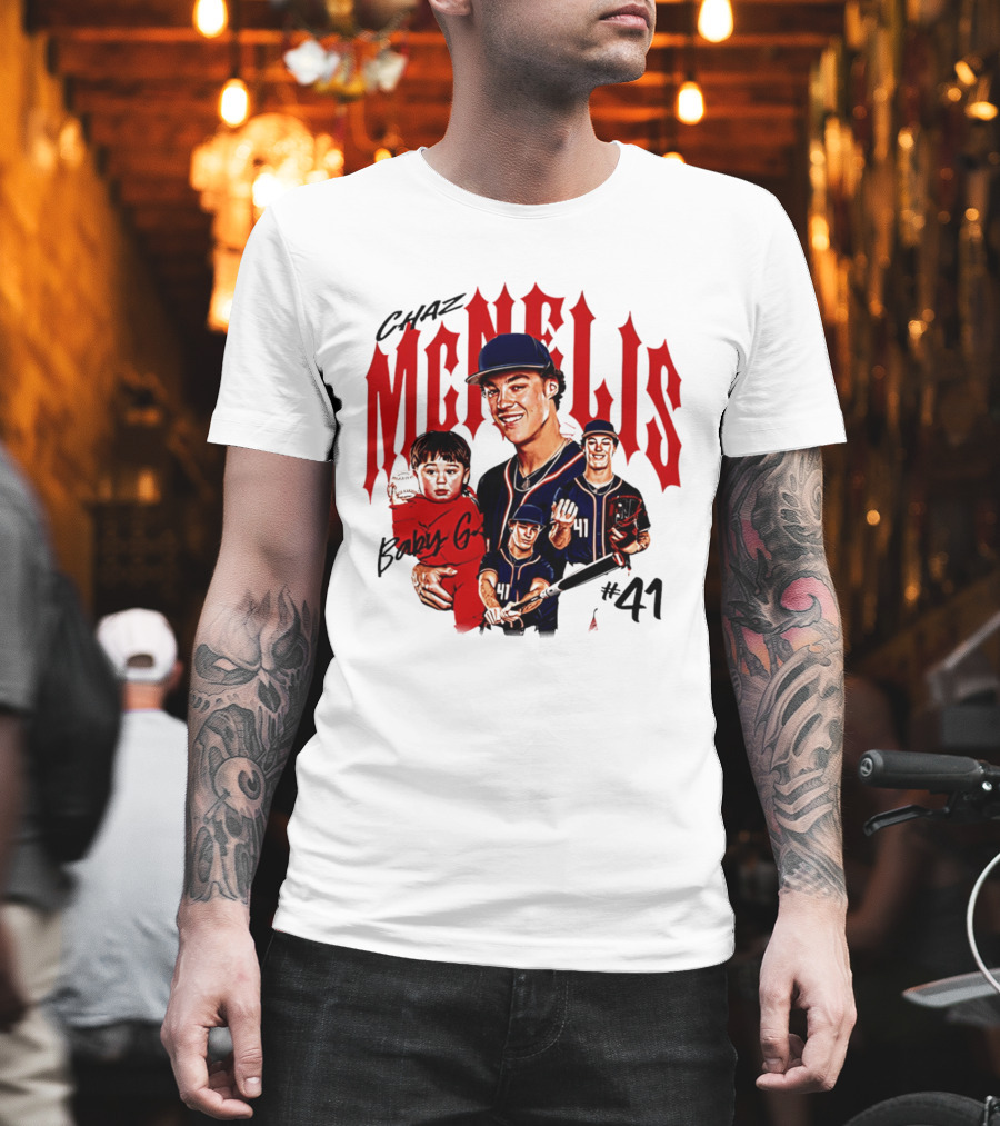 Chaz McNelis Baby G Arizona Baseball Player #41 Collage T-Shirt