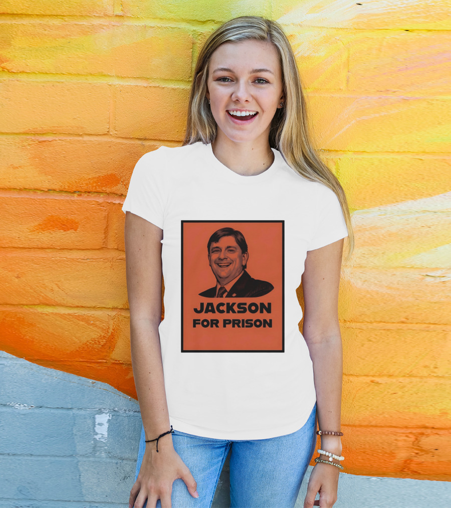 Jackson For Prison Political Satire Red T-Shirt