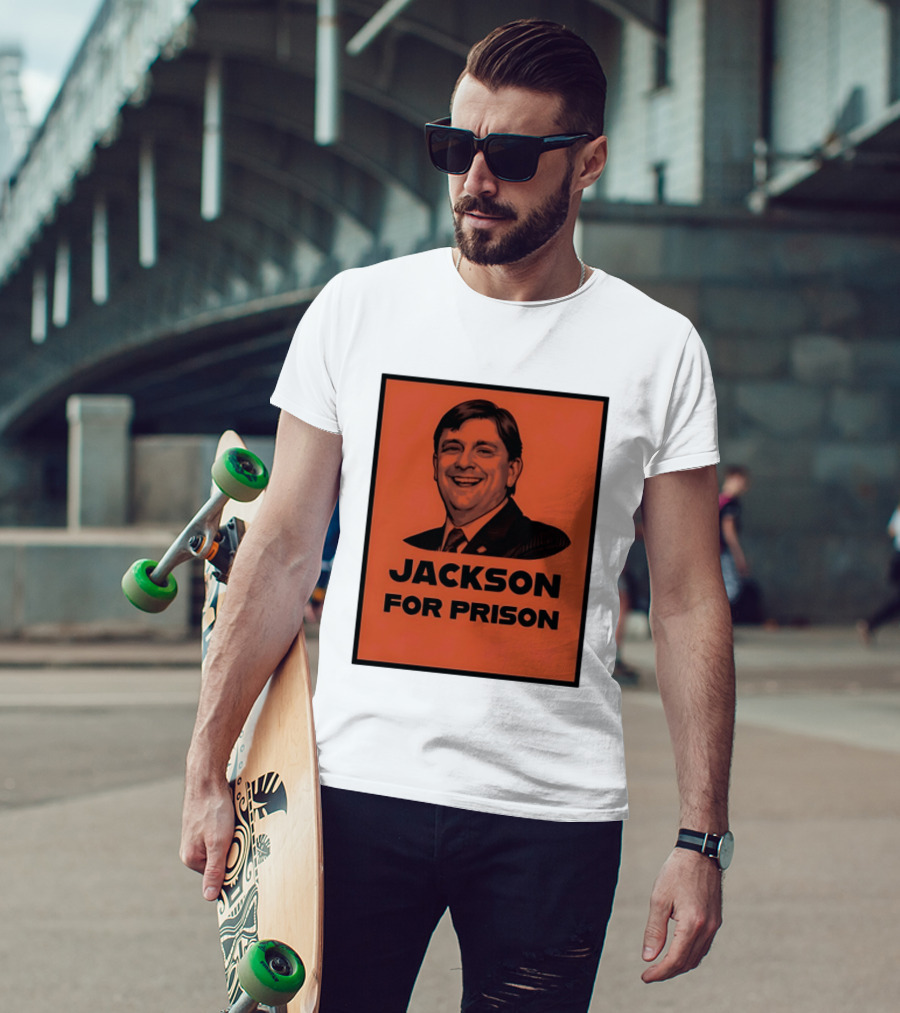 Jackson For Prison Political Satire Red T-Shirt