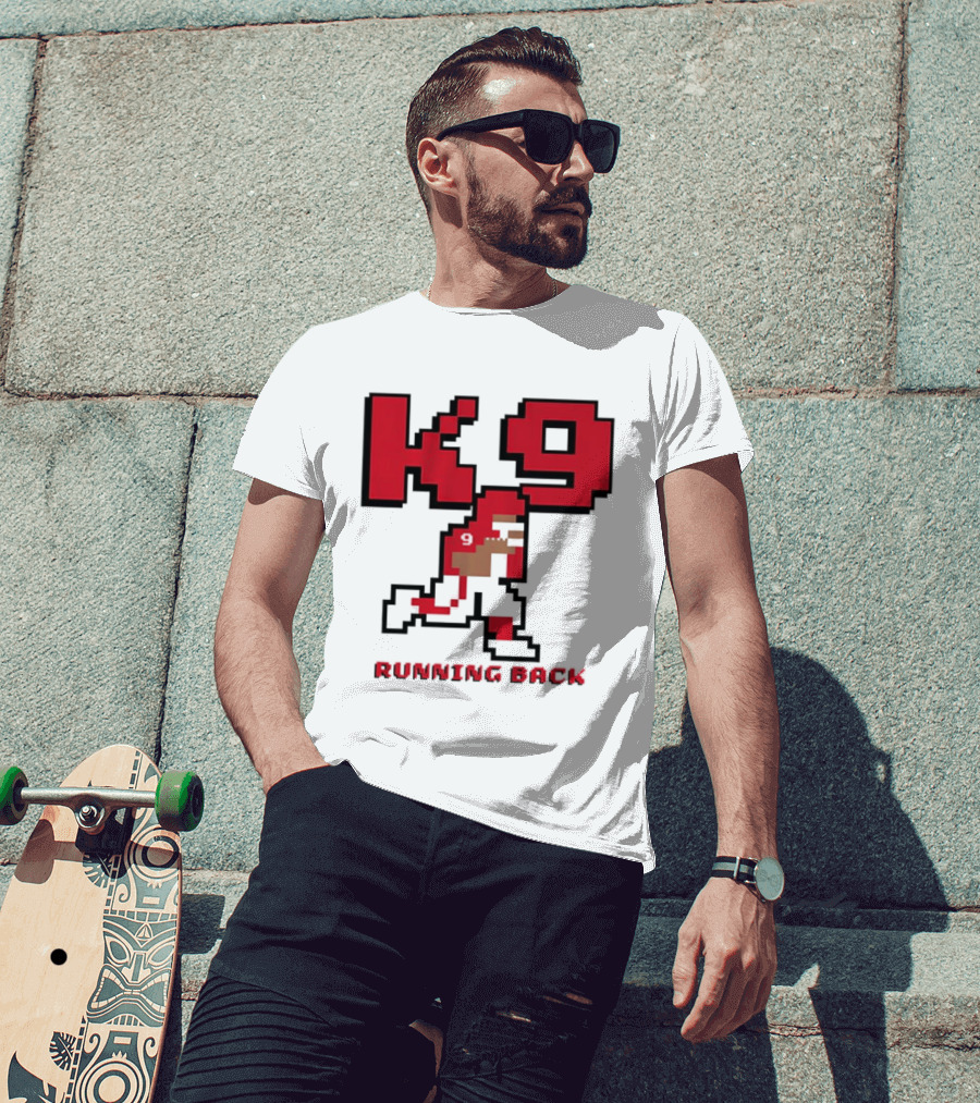 Kenneth Walker III K9 Running Back Pixel Art Kansas City Chiefs T-Shirt