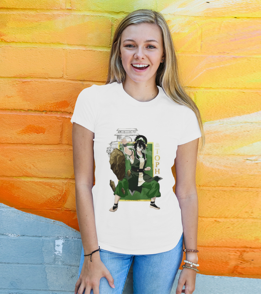 Toph Beifong Earthbending Avatar Character Art With Ba Sing Se T-Shirt