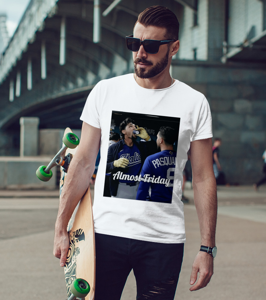 Italy World Baseball Classic Espresso Shot Almost Friday Pasquale T-Shirt