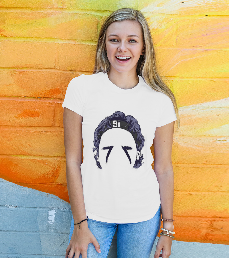 91 Headband Purple Hair Eye Black T-Shirt
