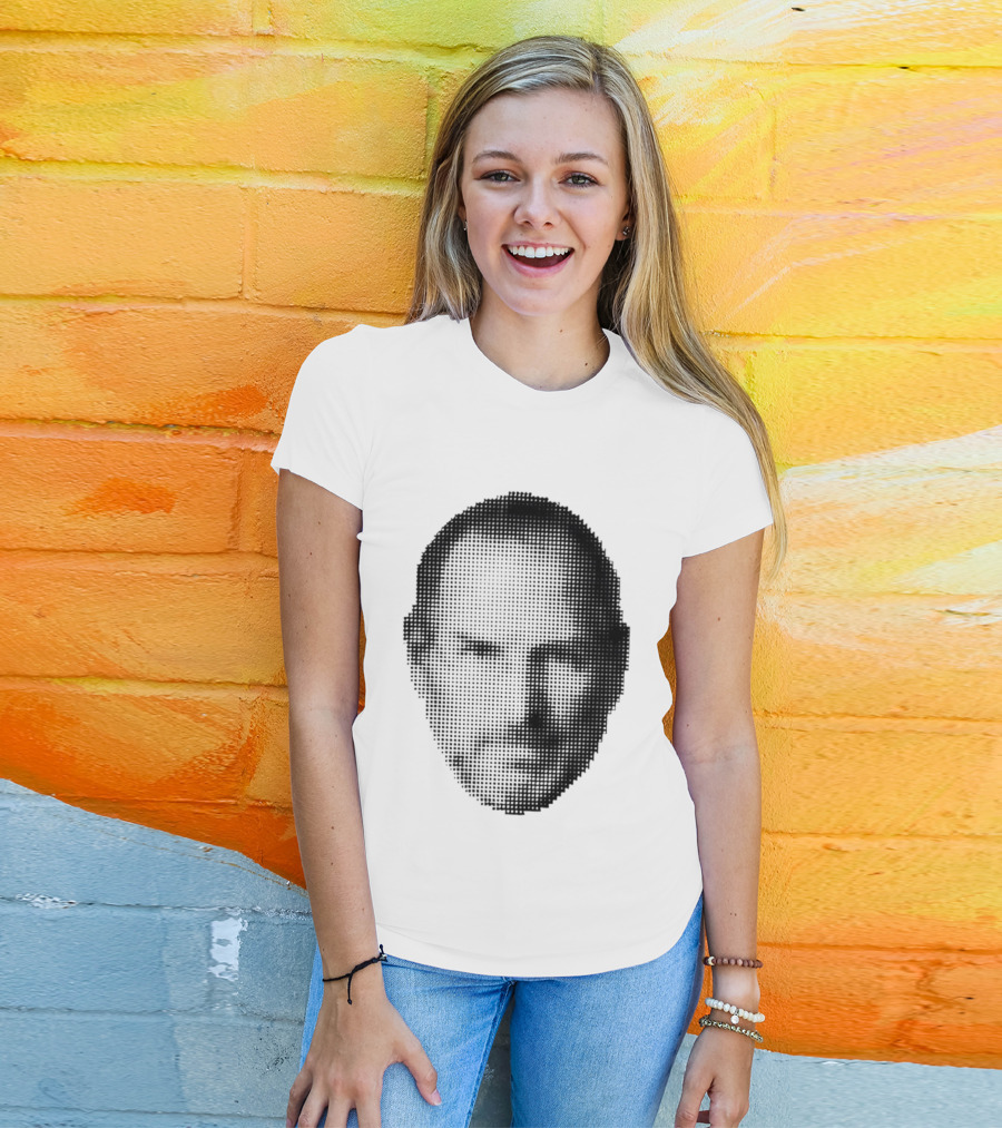 Thinking Differently Steve Jobs Portrait Dot Matrix T-Shirt