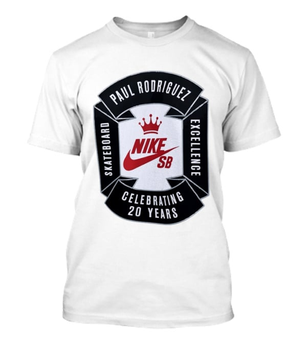 Paul Rodriguez Nike SB Skateboard Excellence Celebrating 20 Years T-Shirt