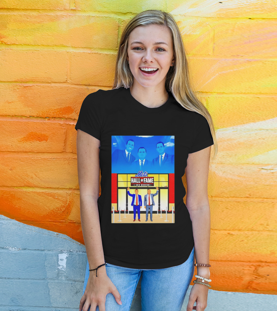 Howie Rose Gary Cohen Mets Hall Of Fame Museum T-Shirt