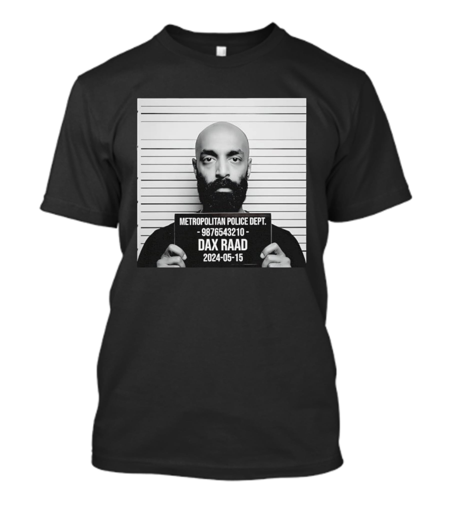 Metropolitan Police Dept Dax Raad 9876543210 Shot 2024 05 15 T-Shirt