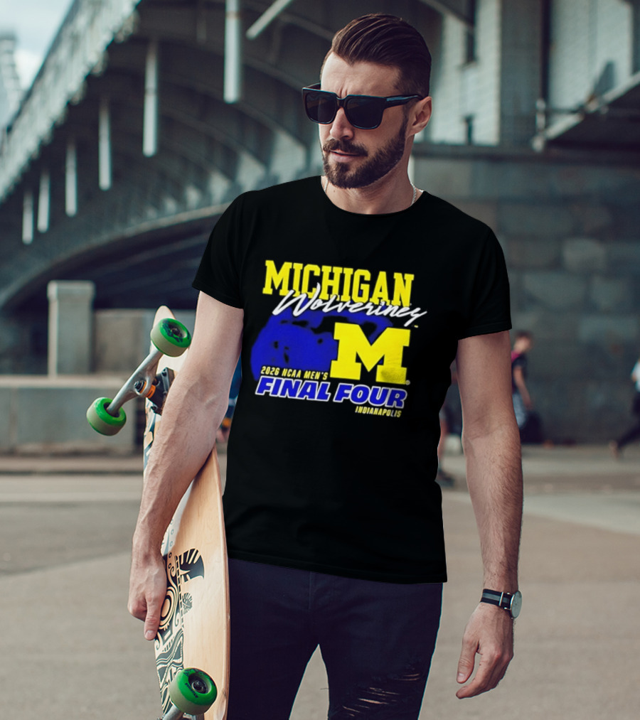 Michigan Wolverines 2026 NCAA Men's Final Four Indianapolis T-Shirt