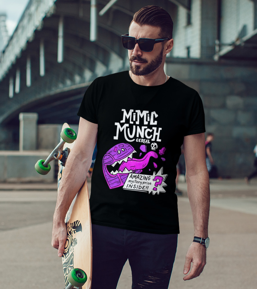 Mimic Munch Cereal Amazing Mystery Prize Inside Dungeons And Dragons T-Shirt