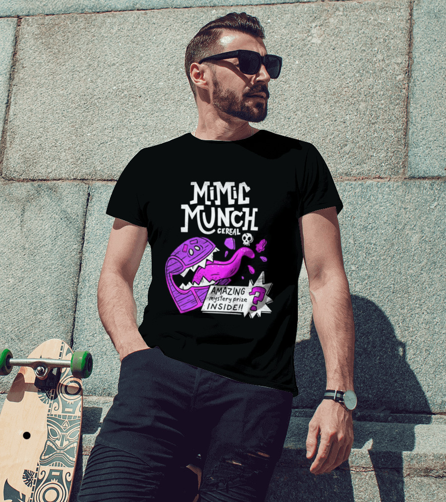 Mimic Munch Cereal Amazing Mystery Prize Inside Dungeons And Dragons T-Shirt