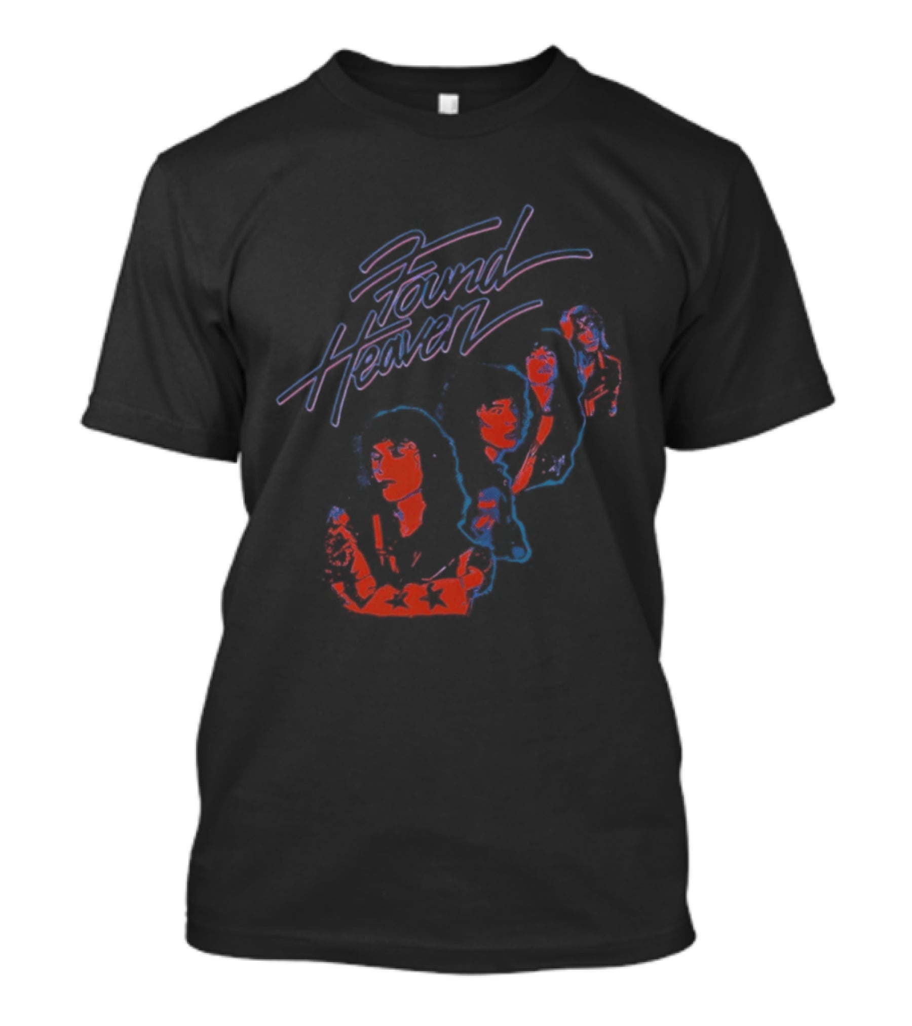 Found Heaven Neon Retro Colorful Abstract T-Shirt