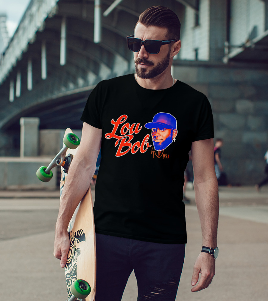 Lou Bob Luis Robert Jr New York Mets Big Head T-Shirt