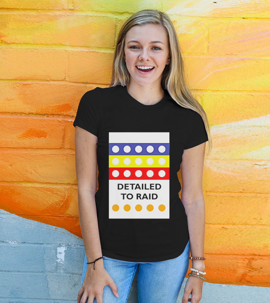 Detailed To Raid Colorful Circle Stripes T-Shirt