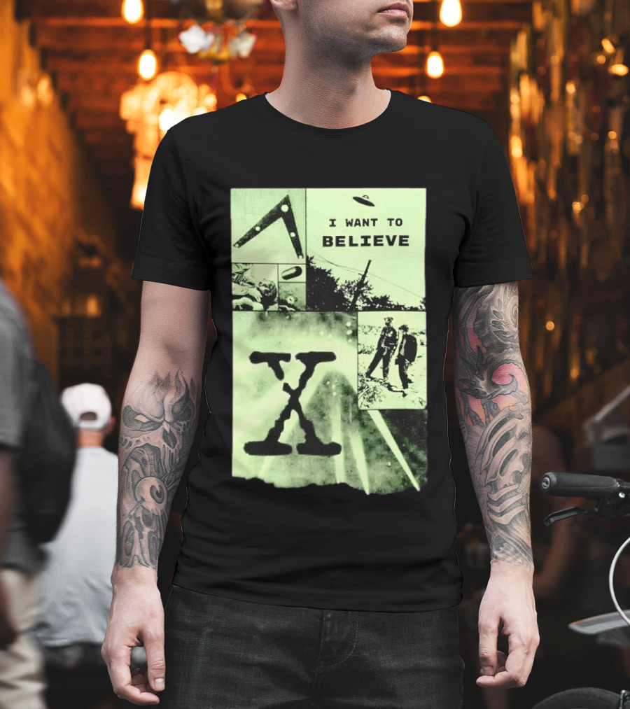 Paranormal I Want To Believe UFO X Files Aliens And Mysteries T-Shirt