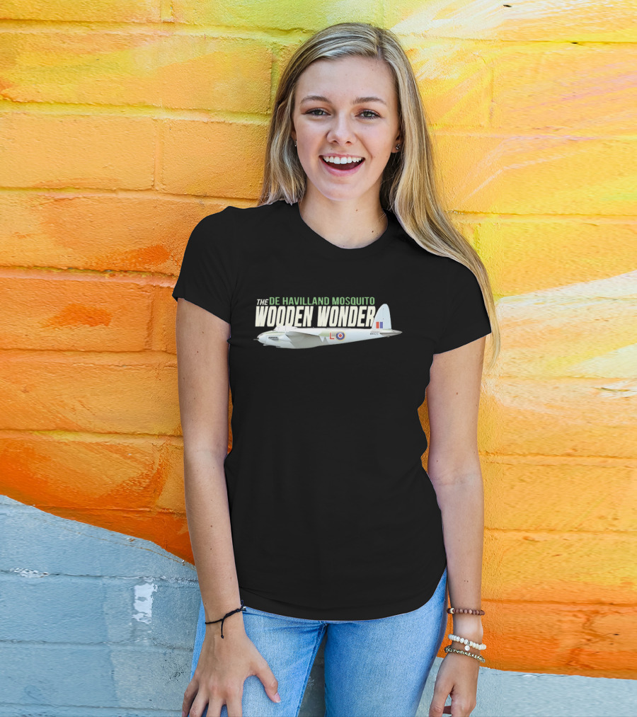 De Havilland Mosquito Wooden Wonder RAF Aircraft T-Shirt