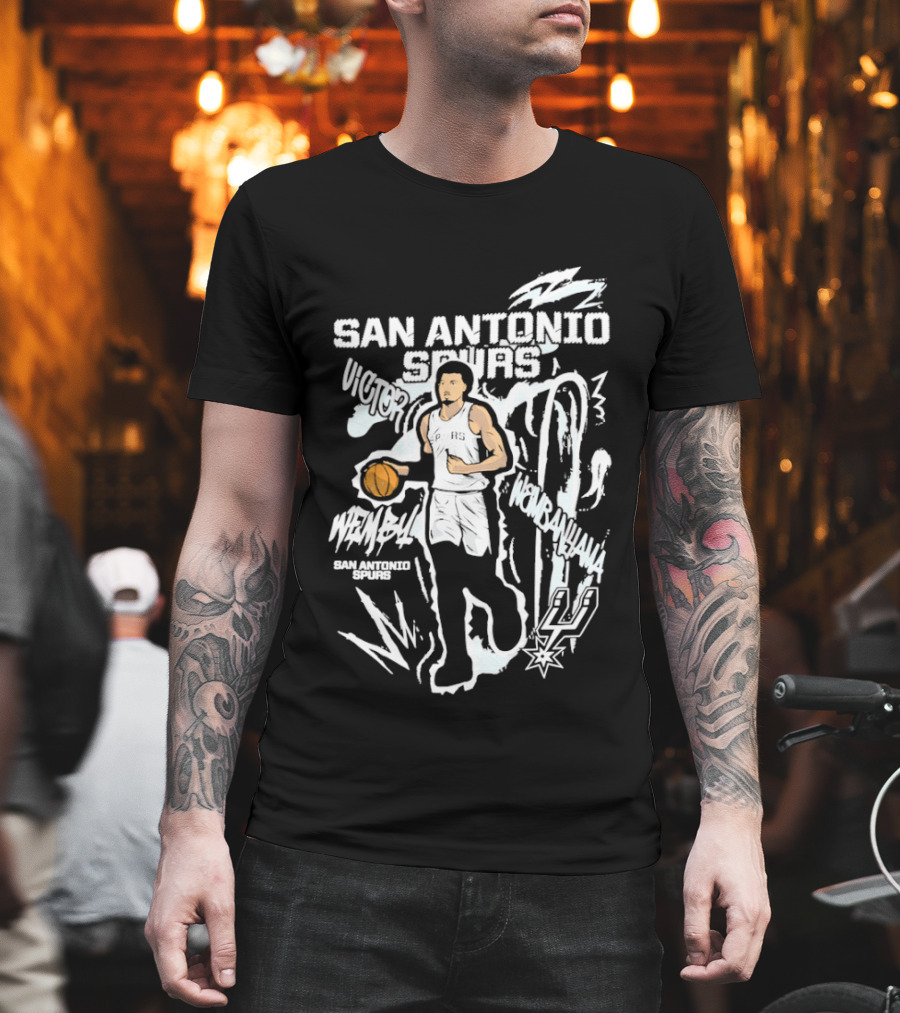 Victor Wembanyama San Antonio Spurs Basketball NBA Player 1 T-Shirt
