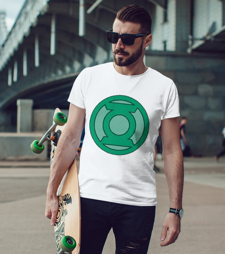 Green Lantern Corps Symbol Comics Hand Me Down T-Shirt