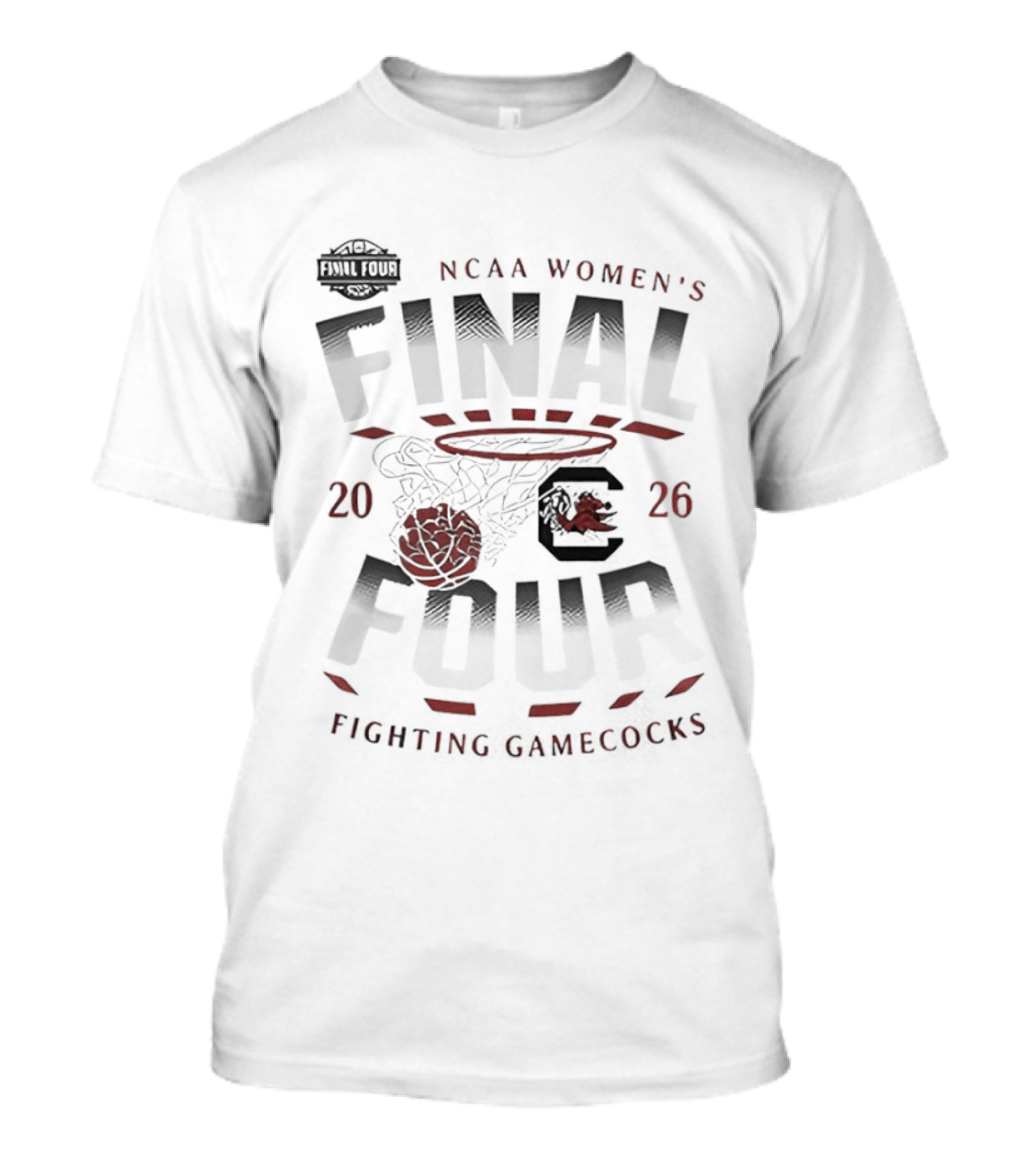 NCAA Women's Basketball 2026 Final Four South Carolina Gamecocks Fighting Gamecokes T-Shirt