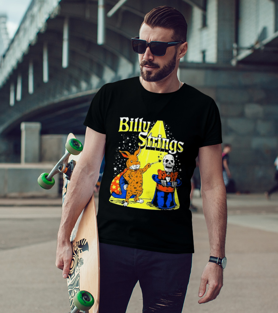 Billy Strings Rabbit Magician Skeleton Star Cape T-Shirt