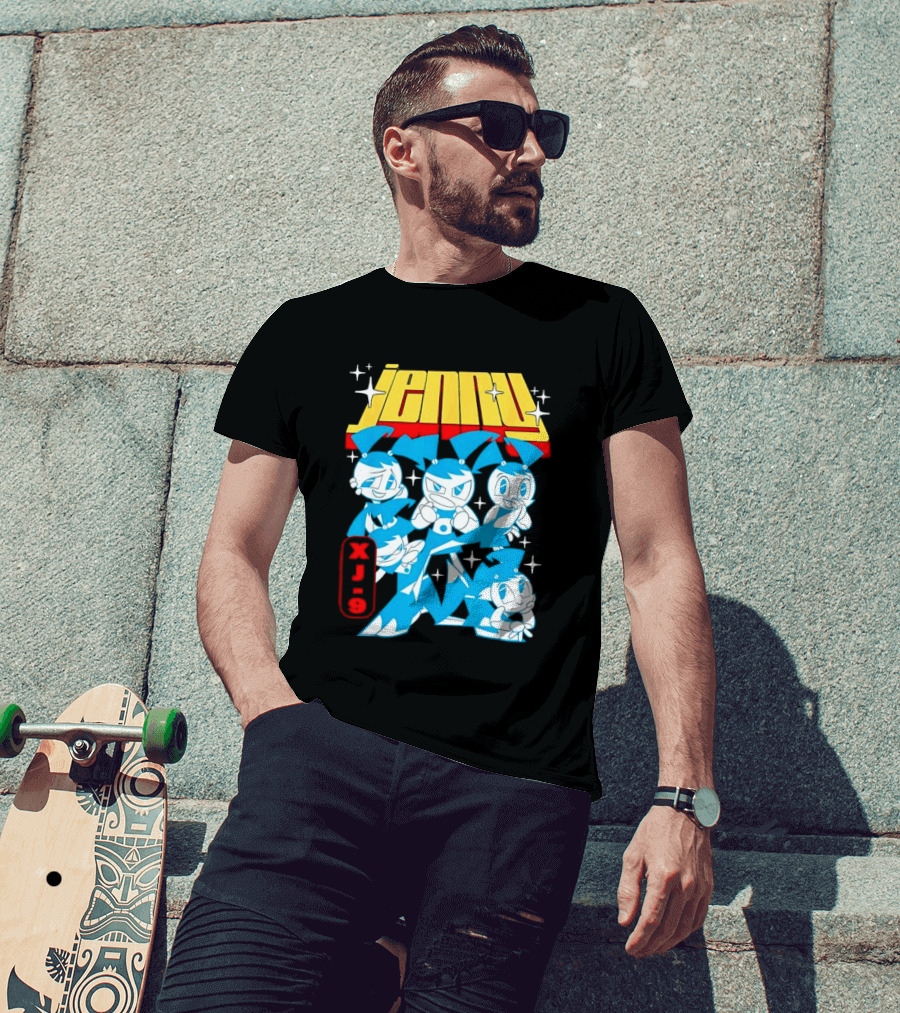 Jenny XJ 9 My Life As A Teenage Robot Blue Transformation T-Shirt