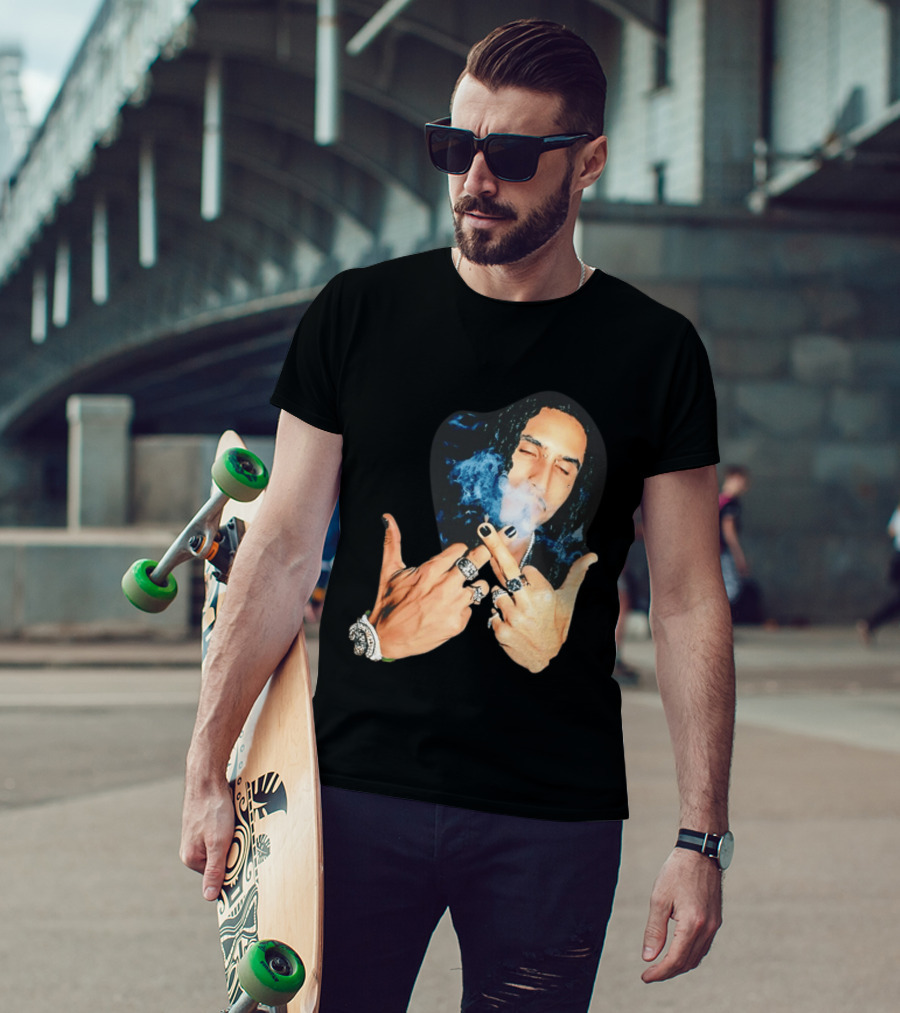 Brazil Matue Smoking Cigarette With Rings And Smoke T-Shirt