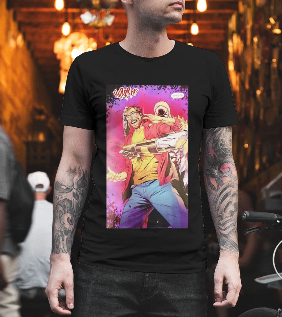 Hirrrkk Paul Rabin Spider Man Marvel Comic Action Panel T-Shirt