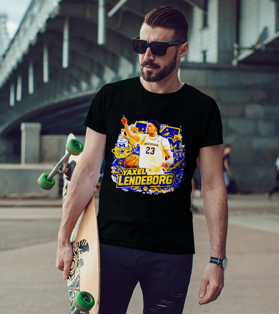 Yaxel Lendeborg Michigan Wolverines Basketball Player 23 Fans Collection T-Shirt