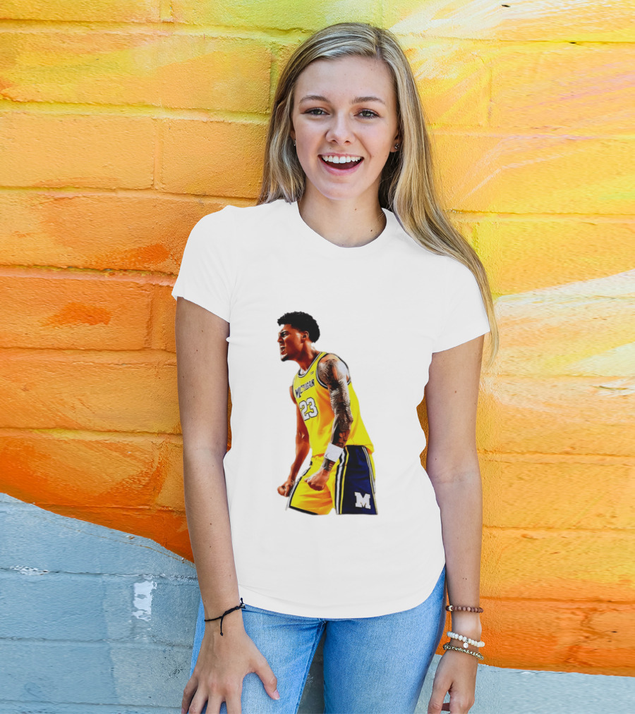 Yaxel Lendeborg Flex Motion Elite Energy Michigan Basketball 23 Jersey T-Shirt