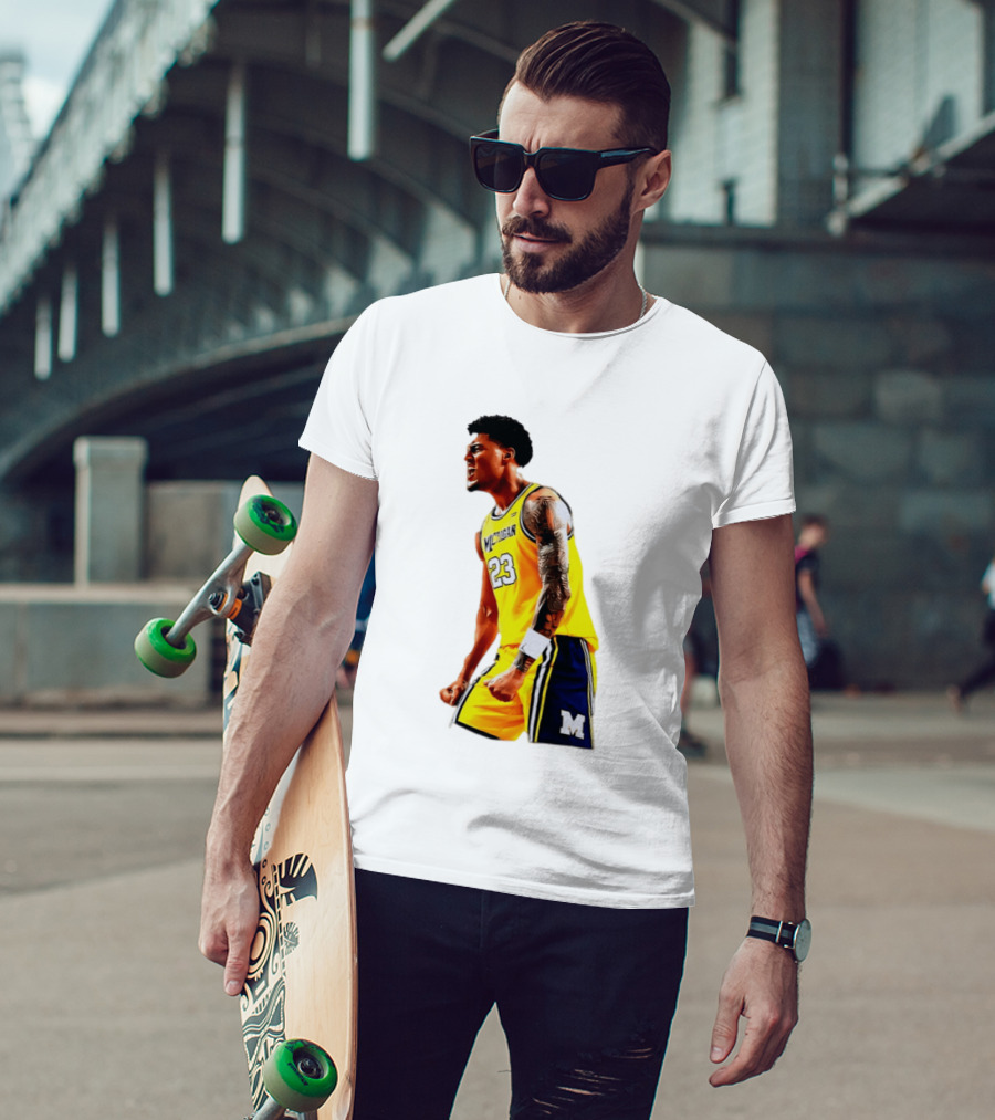 Yaxel Lendeborg Flex Motion Elite Energy Michigan Basketball 23 Jersey T-Shirt