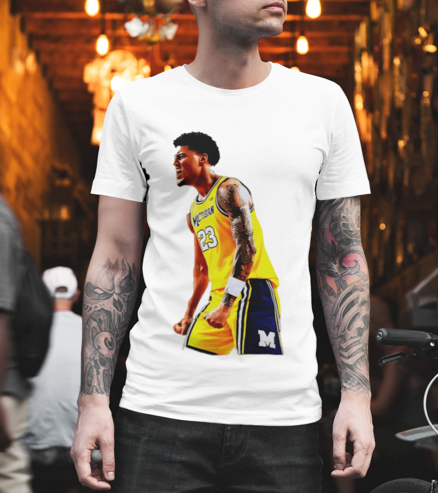 Yaxel Lendeborg Flex Motion Elite Energy Michigan Basketball 23 Jersey T-Shirt