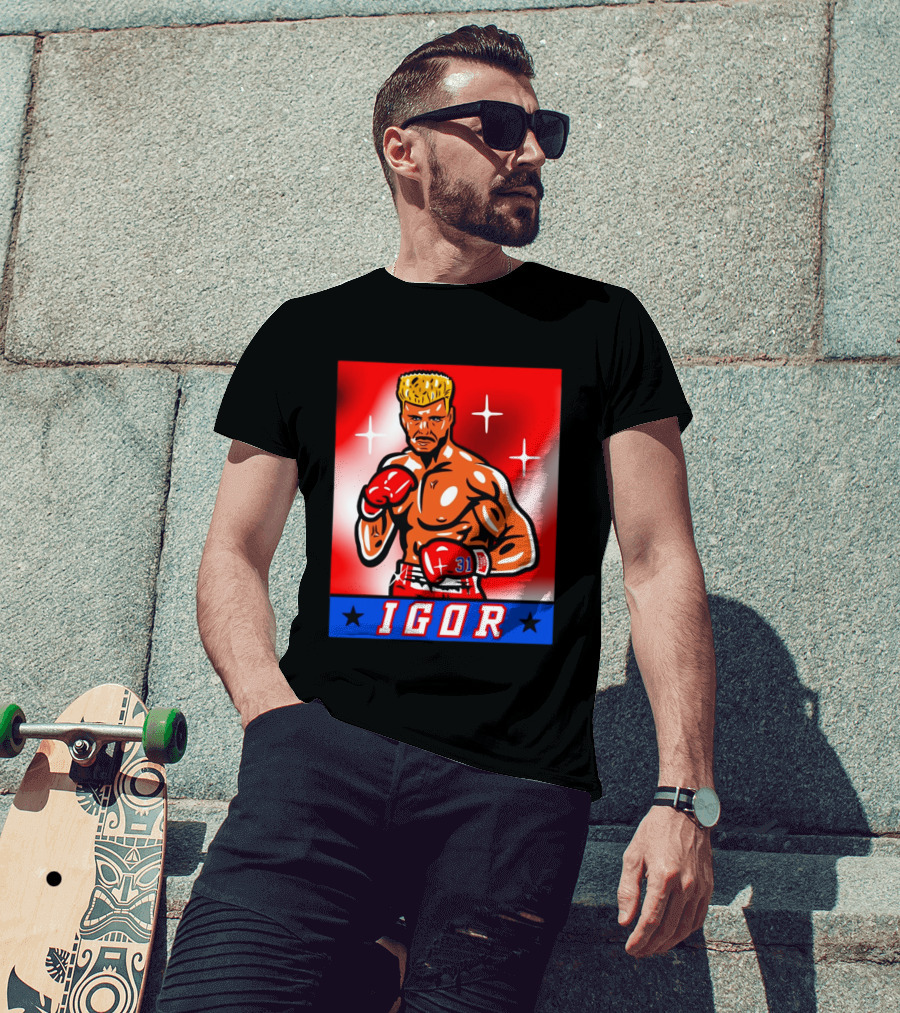 Igor Drago I Must Break You New York Rangers Boxing T-Shirt