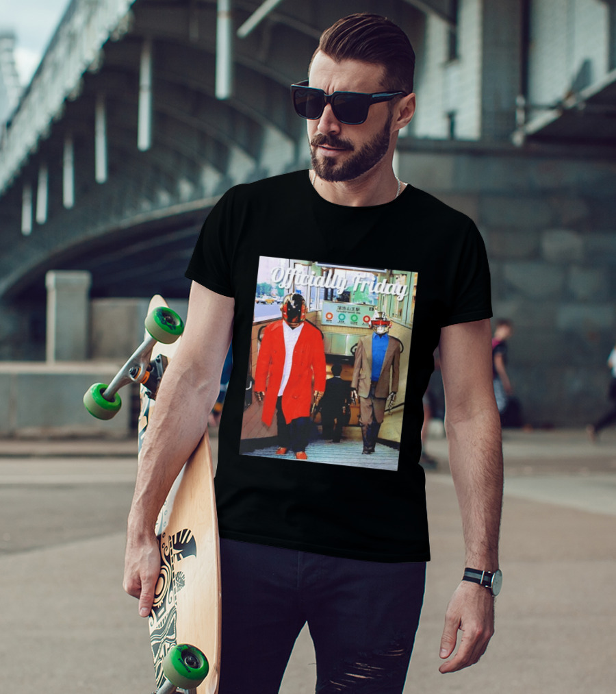 Daft Punk Officially Friday Tokyo Subway Entrance T-Shirt