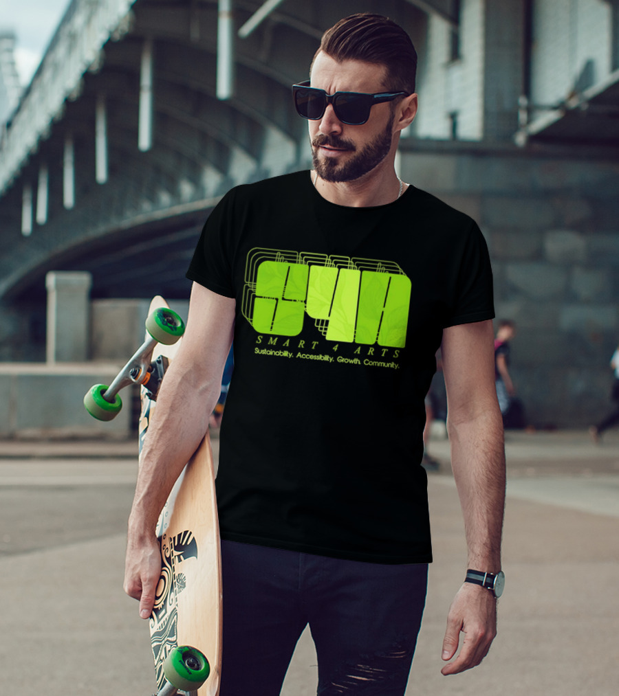 SMART 4 ARTS Sustainability Accessibility Growth Community Leaf T-Shirt