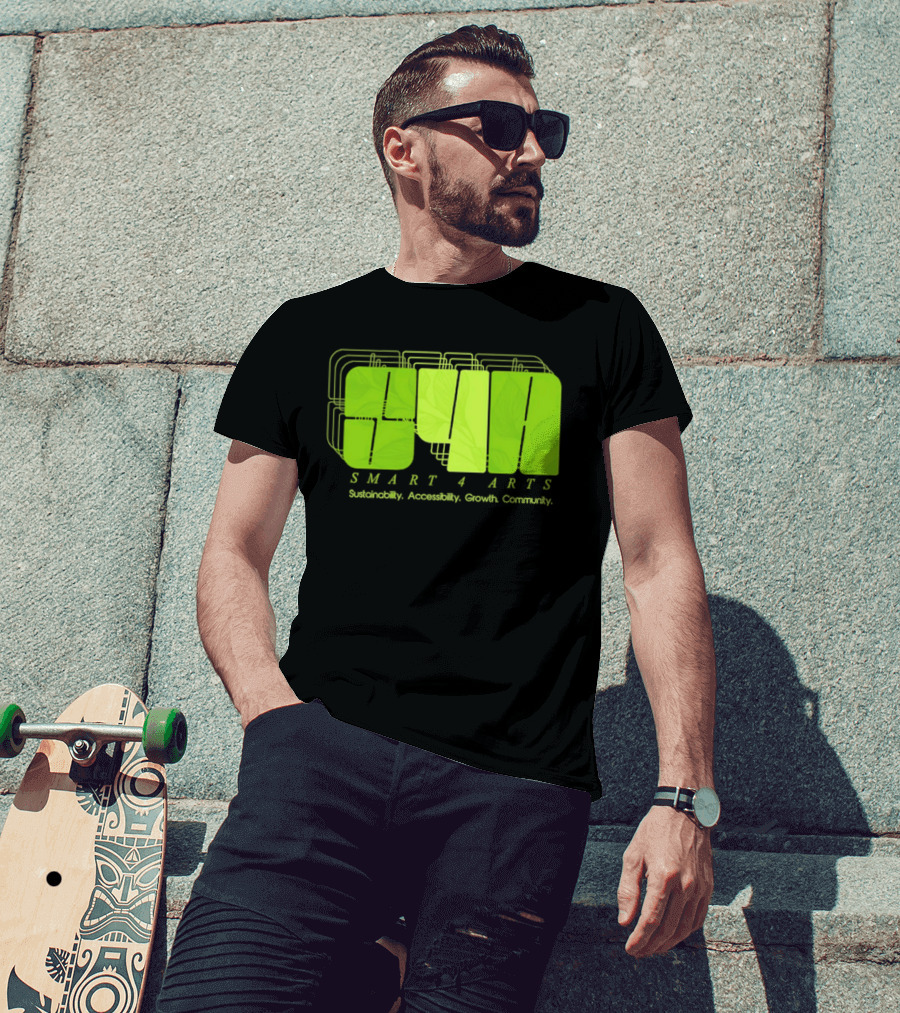 SMART 4 ARTS Sustainability Accessibility Growth Community Leaf T-Shirt