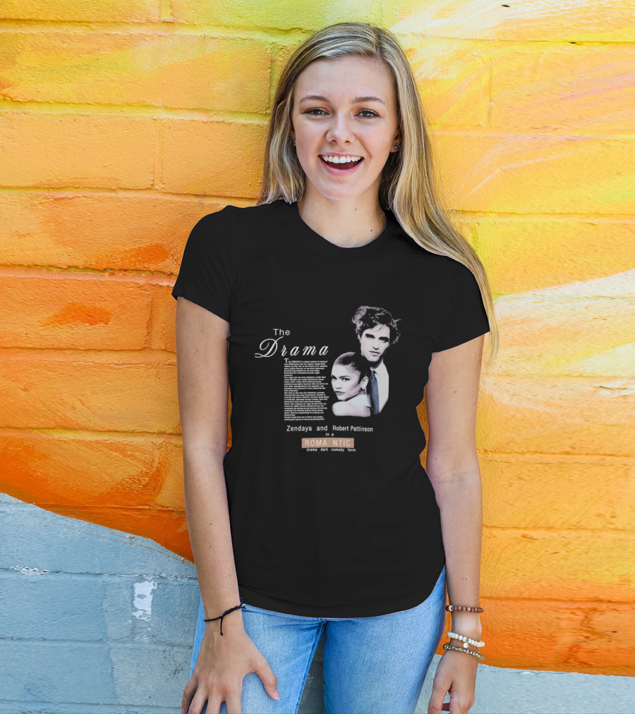 The Drama Zendaya And Robert Pattinson Romantic Fantasy 1980s T-Shirt