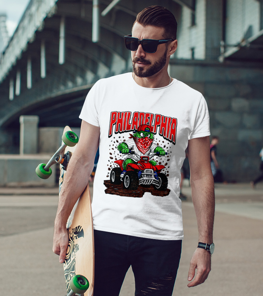 Philadelphia Phillies Born To Ride Phanatic ATV T-Shirt