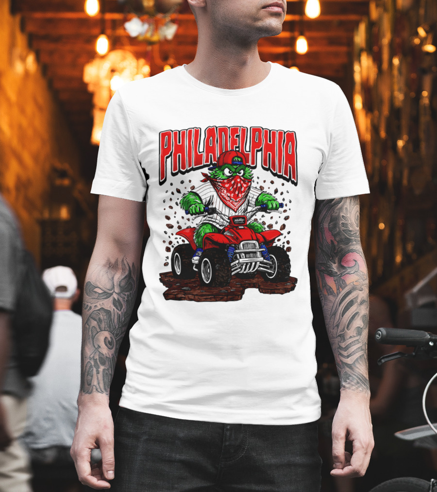 Philadelphia Phillies Born to Ride Phanatic ATV T-Shirt