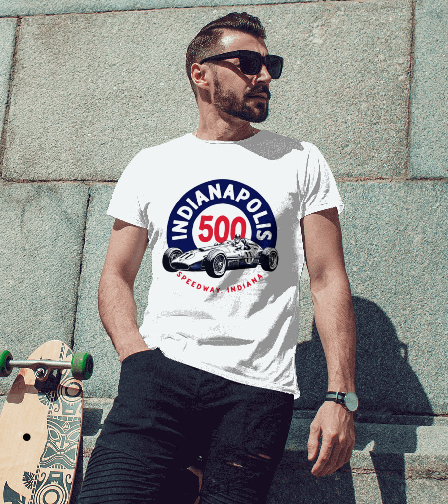 Indianapolis 500 Speedway Indiana Racing Car T-Shirt