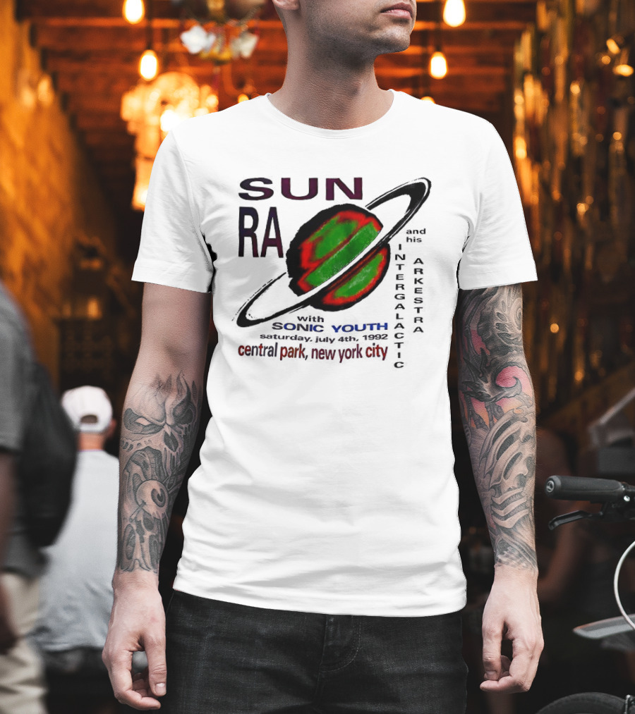 SUN RA Sonic Youth Intergalactic Arkestra Central Park New York City T-Shirt