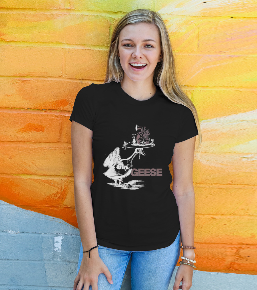 Geese Heart Platter Goose Head T-Shirt