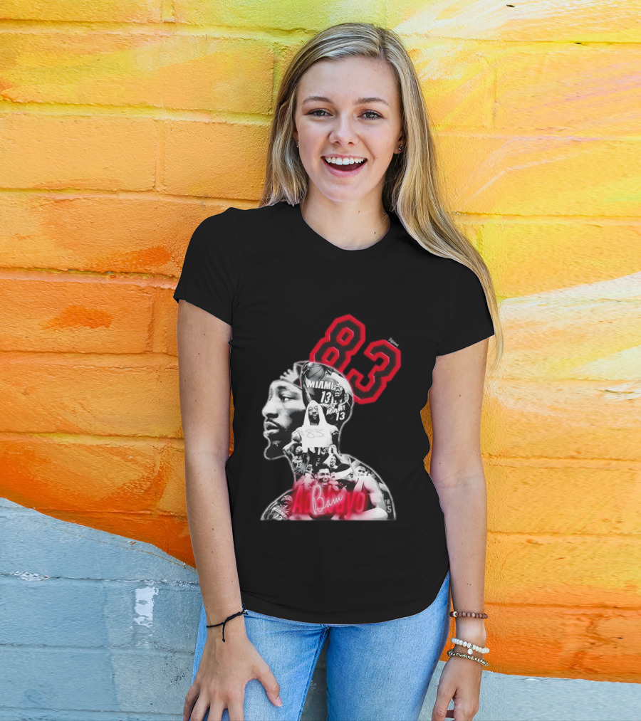Bam Adebayo 83 Miami Heat 13 NBA Basketball T-Shirt