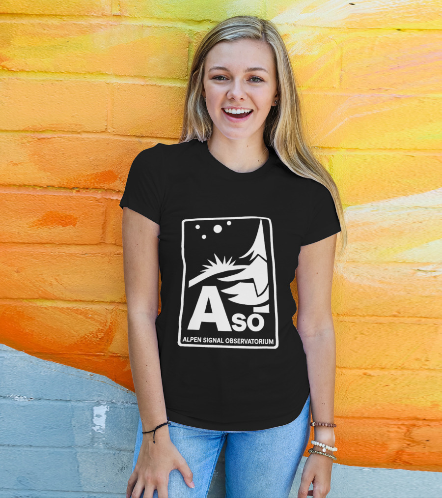 Aso Alpen Signal Observatorium Night Sky T-Shirt
