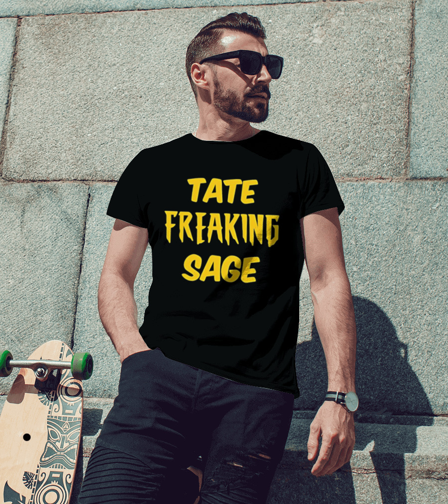 Iowa Hawkeyes NCAA Basketball Elite Eight Tate Freaking Sage T-Shirt