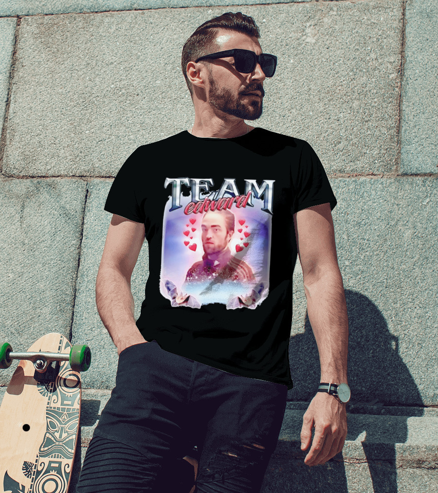 Team Edward Cullen Twilight Saga Heart Vampires T-Shirt