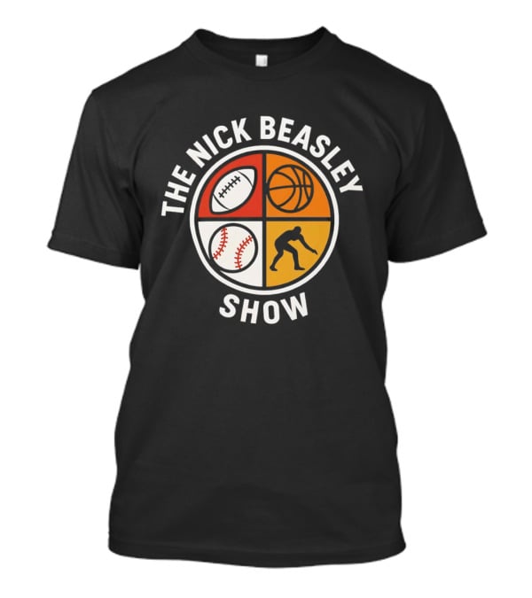 Baseball Football Basketball Softball Sports Icon The Nick Beasley Show T-Shirt