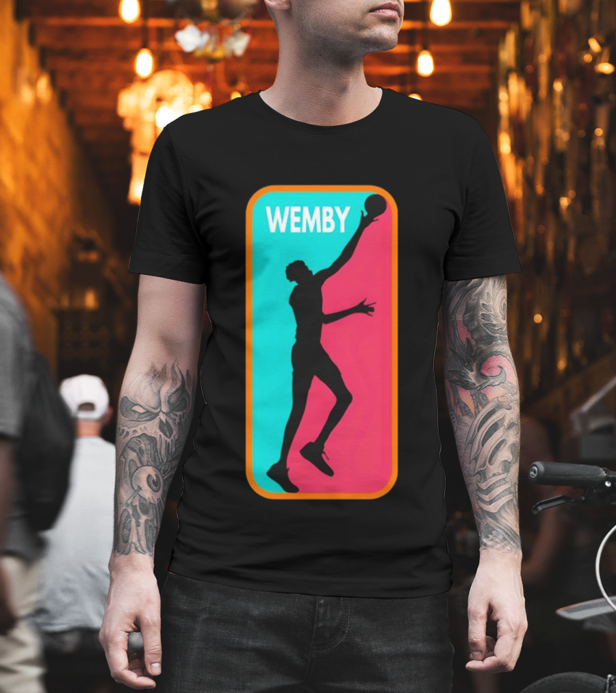 Victor Wembanyama Wemby Silhouette San Antonio Spurs NBA Basketball T-Shirt