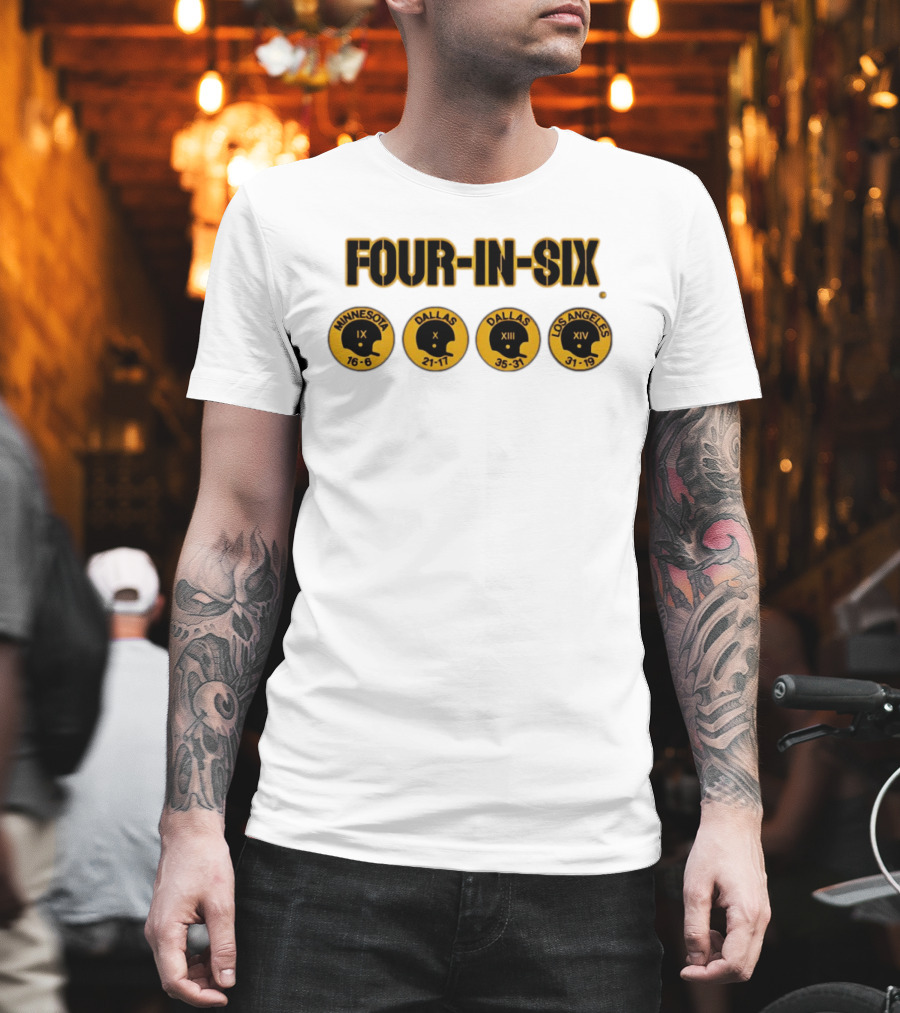 Four In Six Minnesota Dallas X XIII Los Angeles XIV IX 16 6 21 17 35 31 31 19 T-Shirt