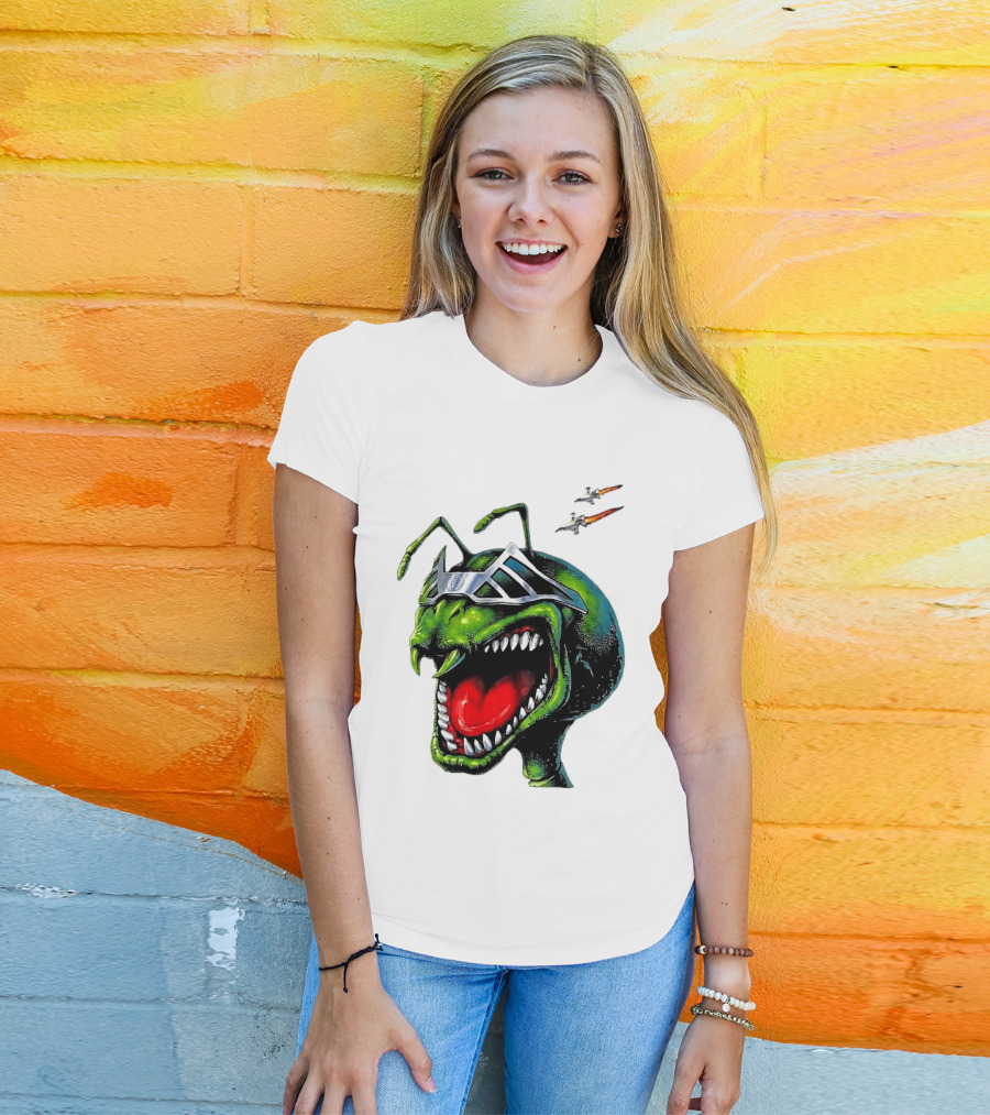 Hellstar Anthony Edwards Ant Man Alien Creature With Sunglasses And Spacecrafts T-Shirt