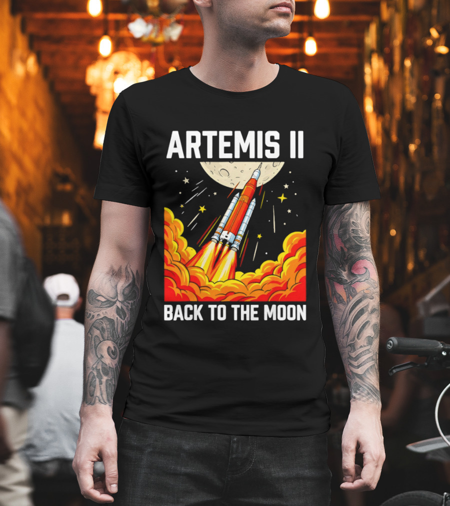 Artemis II Moon Mission Rocket Launch Back to the Moon T-Shirt